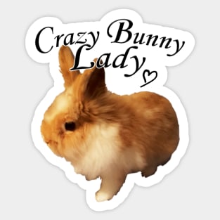 CrazyBunnyLady Sticker